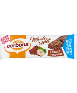 Cerbona szelet cukormentes kakaós-mogyorós 20 g