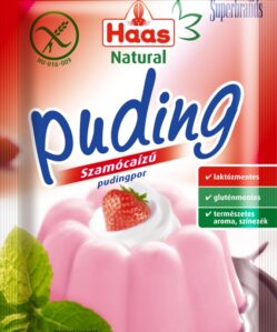 Haas natural pudingpor szamóca 40 g