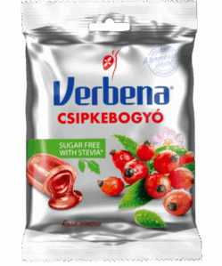 Verbena sugar free csipkebogyó töltött cukorka steviával 60 g