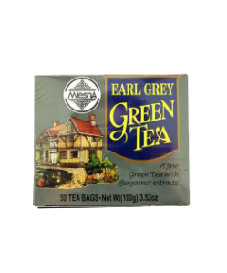 Mlesna earl grey zöld tea 50x2g 100 g