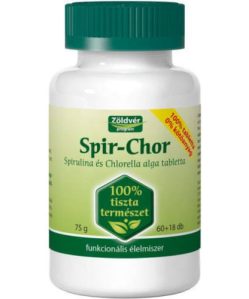 Zöldvér spir-chor alga tabletta 100% 60+18db 78 db