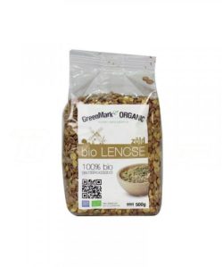 Greenmark bio lencse zöld 500 g