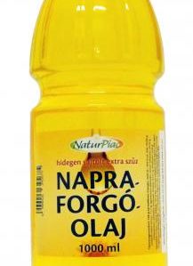 Naturpiac hidegen sajtolt napraforgó olaj extra szűz 1000 ml