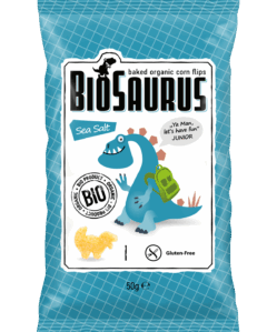 Biopont bio kukoricás snack tengeri sós biosaurus 50 g