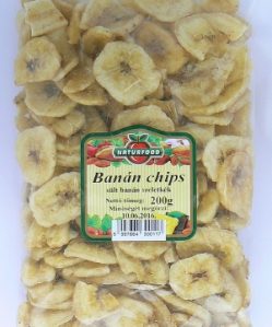 Naturfood banán chips 200 g