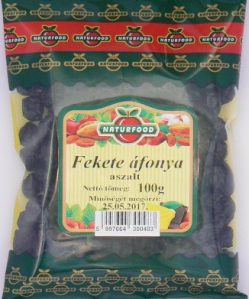 Naturfood aszalt fekete áfonya 100 g