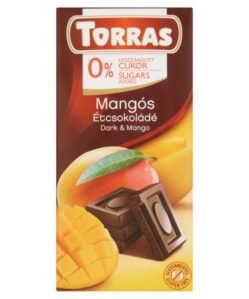 Torras glutén-és cukormentes étcsokoládé mangó 75 g