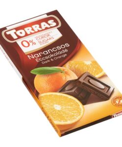 Torras gluténmentes étcsokoládé narancs cukor nélkül 75 g