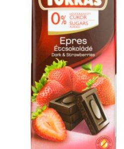 Torras gluténmentes étcsokoládé eper cukor nélkül 75 g