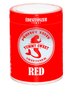 Yummy Sweet Red édesítőszer (25 kg cukor kiváltása) - Aszpartám mentes - 150g