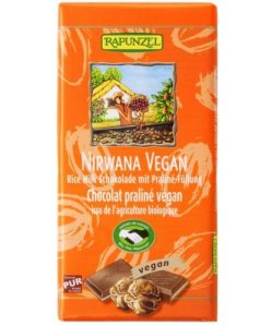 Rapunzel bio rizsitalos csokoládé nirwana vegán 100 g