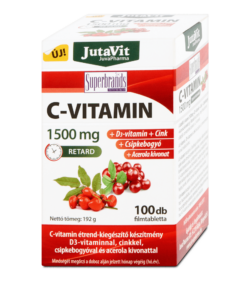 Jutavit c-vitamin 1500 mg+d3+cink+csipkebogyó+acerola kivonattal 100 db