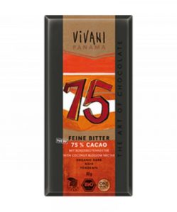 Vivani bio étcsokoládé kókuszcukorral 75% kakaótartalom 100 g