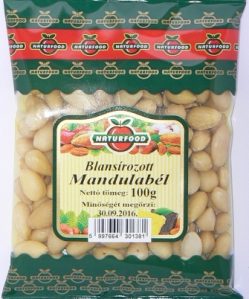 Naturfood blansírozott mandulabél 100 g