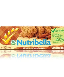 Nutribella keksz fruktózzal fahéjas 105 g