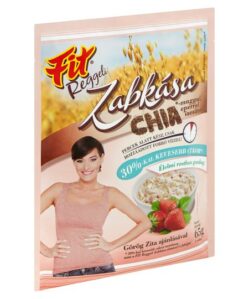 Fit reggeli zabkása chia maggal és eperrel 65 g