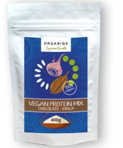Organiqa bio csokoládé-maca vegán fehérje 400 g