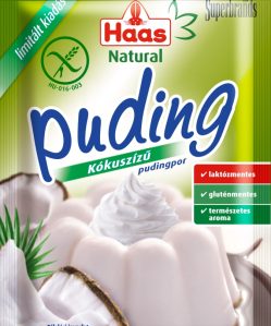 Haas natural pudingpor kókuszízű 40 g