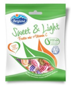 Sweet&light frutta mix+vitamin c cukormentes cukorka 60 g