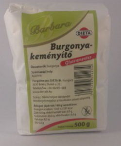 Barbara gluténmentes burgonyakeményítő 500 g
