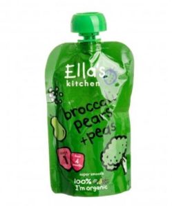 Ellas Kitchen brokkoli körte borsó bio bébiétel 120 g