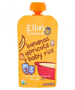 Ellas Kitchen banán sárgabarack bébirizs bio bébiétel 120 g