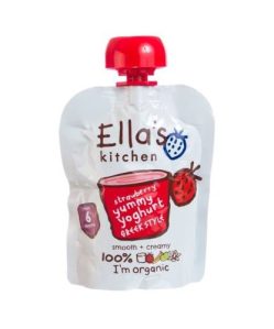 Ellas Kitchen bio görögjoghurt szamóca bébiétel 90 g