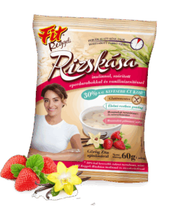 Fit reggeli rizskása inulinnal szárított eper darabok vaníli 60 g