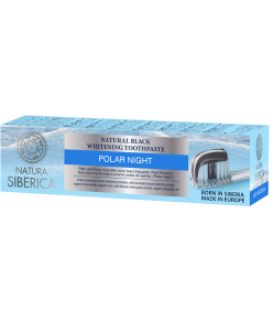Natura siberica "polar night" natúr fekete fogkrém fehérítő hatással 100 g