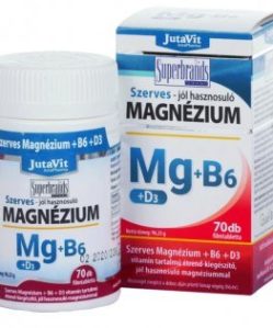 Jutavit szerves magnézium b6+d3 vitamin kapszula 70 db