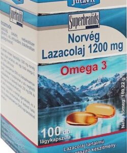 Jutavit norvég lazacolaj omega3 kapszula 100 db