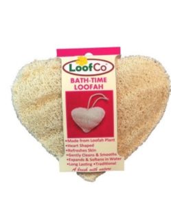 Loofco szív alakú luffa szivacs fürdéshez 1 db