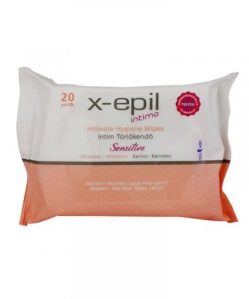X-Epil intimo intim törlőkendő-sensitive 20 db
