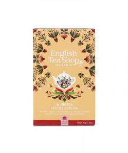 Ets bio 20 fehér tea licsivel és kakaóbabbal  20x2g   40g