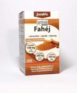 Jutavit fahéj+szerves króm+gyömbér+kapormag flmtabletta 120 db