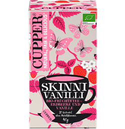 Cupper bio skinni vanilli vaníliás gyümölcstea 20 db 40 g