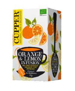 Cupper bio orange&lemon narancs-citrom gyümölcstea 20 db 50 g
