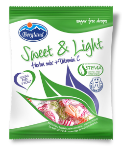 Bergland sweet&light herbamix cukormentes cukorka 60 g