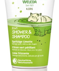 Weleda kids 2in1 pezsdíto lime gyermek tusfürdo és sampon 150 ml