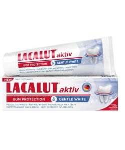 Lacalut aktiv gum protection & gentle white fogkrém 75 ml