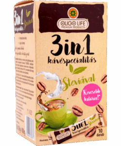Oligolife 3in1 kávéspecialitás édesítoszerrel 10db 100 g