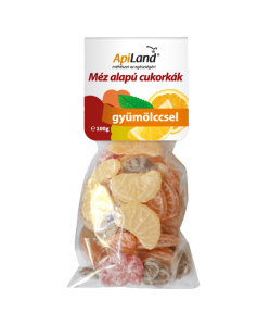 Apiland mézes és gyümölcsös cukorkák 100 g