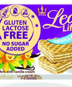 Lea life vaníliás ostyaszelet hozzáadott cukor-, glutén-, laktóz nélkül 95 g