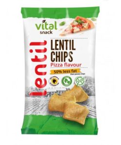 Vital lencse chips pizza 65 g