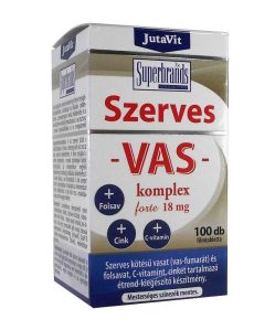 Jutavit szerves vas komplex forte 18 mg 100 db