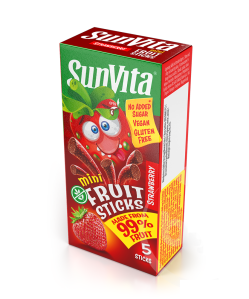 Sunvita mini fruit sticks eper 5 db 50 g