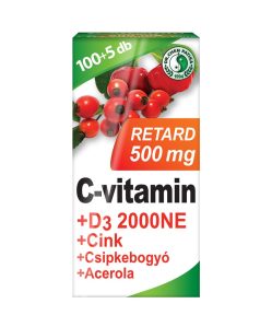 Dr. chen c-vitamin 500 mg retard+d3+acerola tabletta 105 db