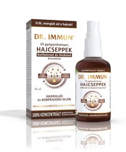 Dr. immun 25 gyógynövényes hajcseppek koffeinnel és biokávé kivonattal 50 ml