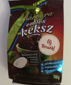 Barbara gluténmentes kókuszkrémmel töltött omlós keksz 160 g