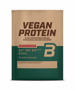 Biotech vegan protein erdei gyümölcs ízű fehérje italpor 25 g